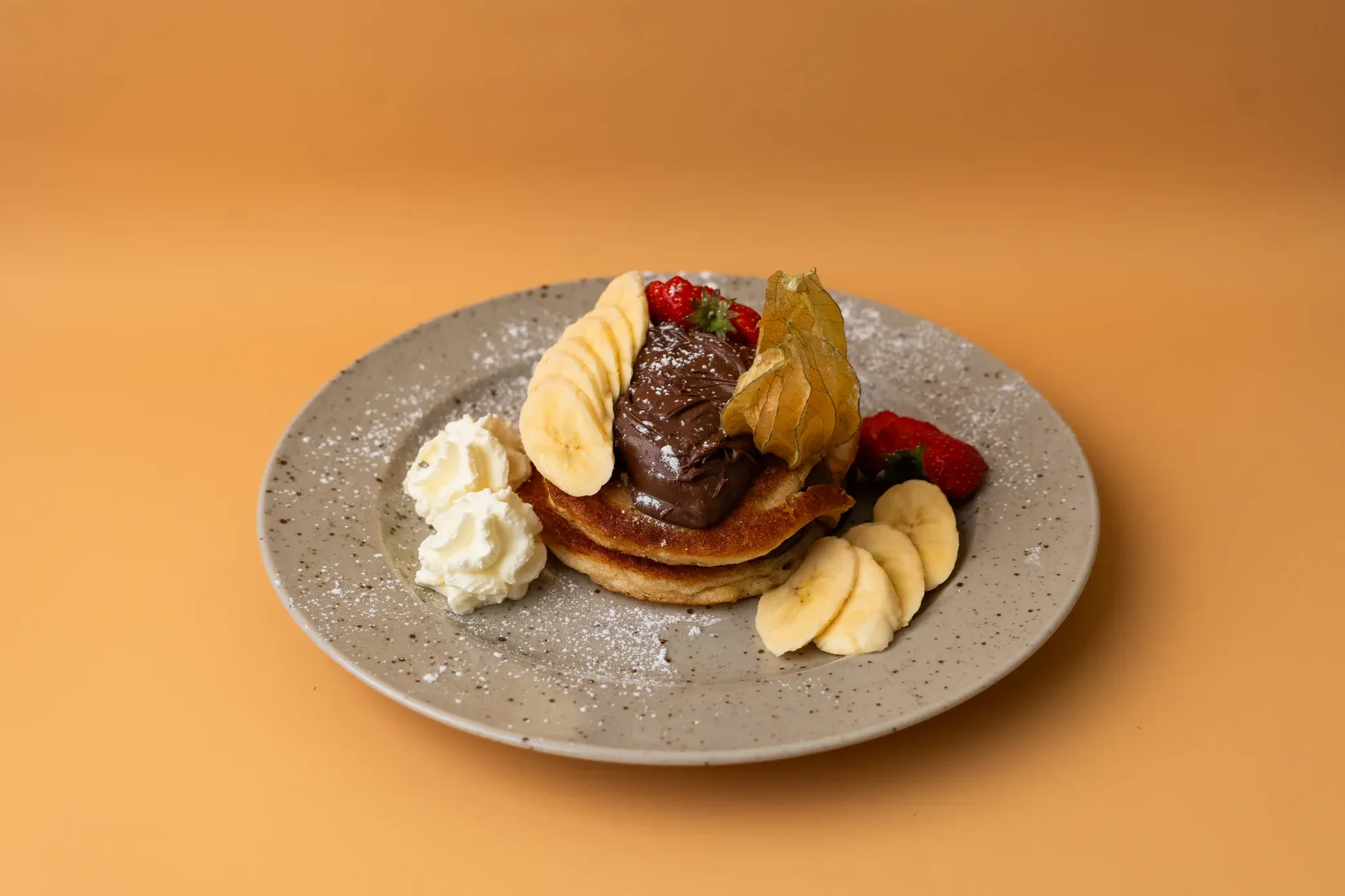 Pancakes with Nutella and banana