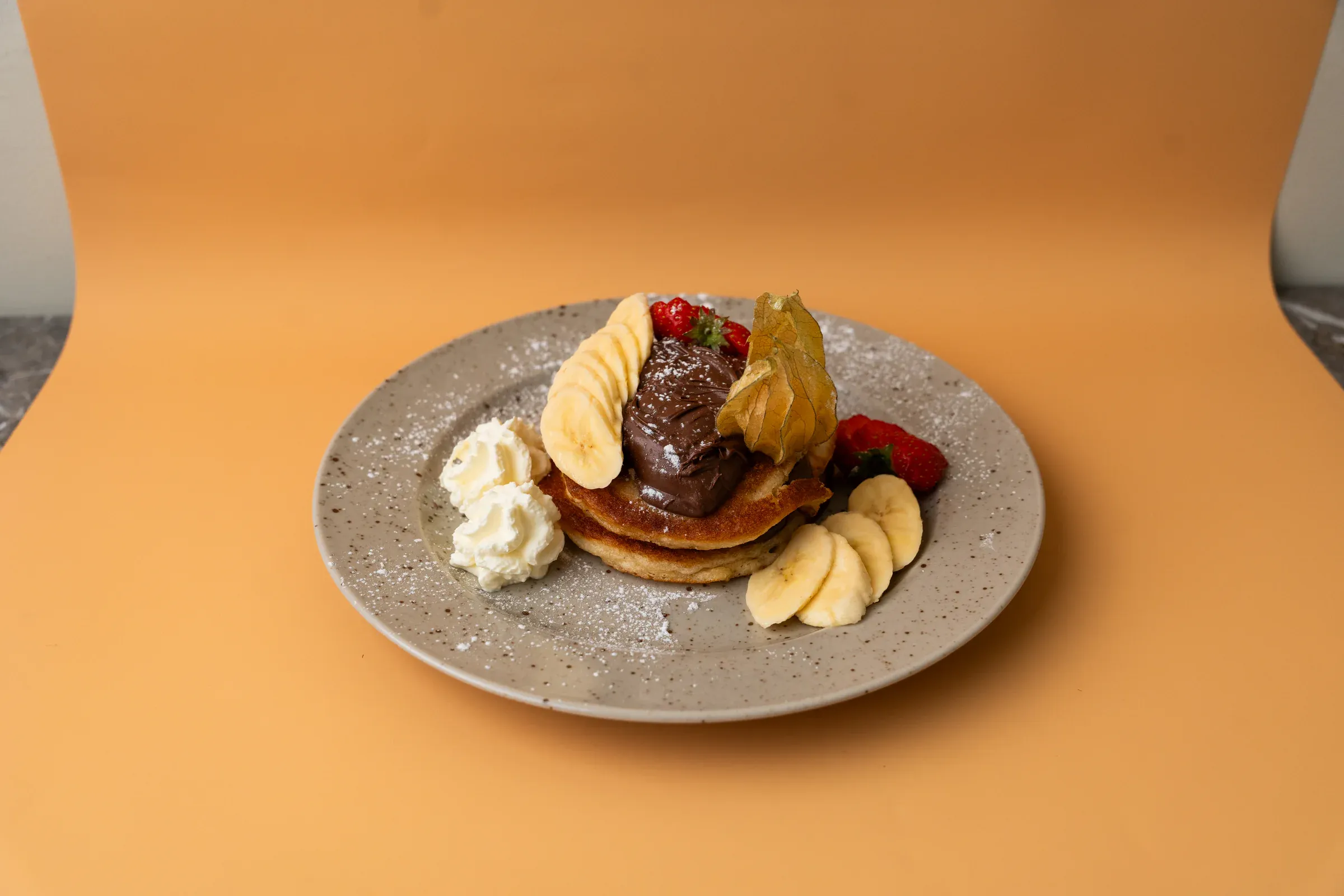 Pancakes med nutella och banan