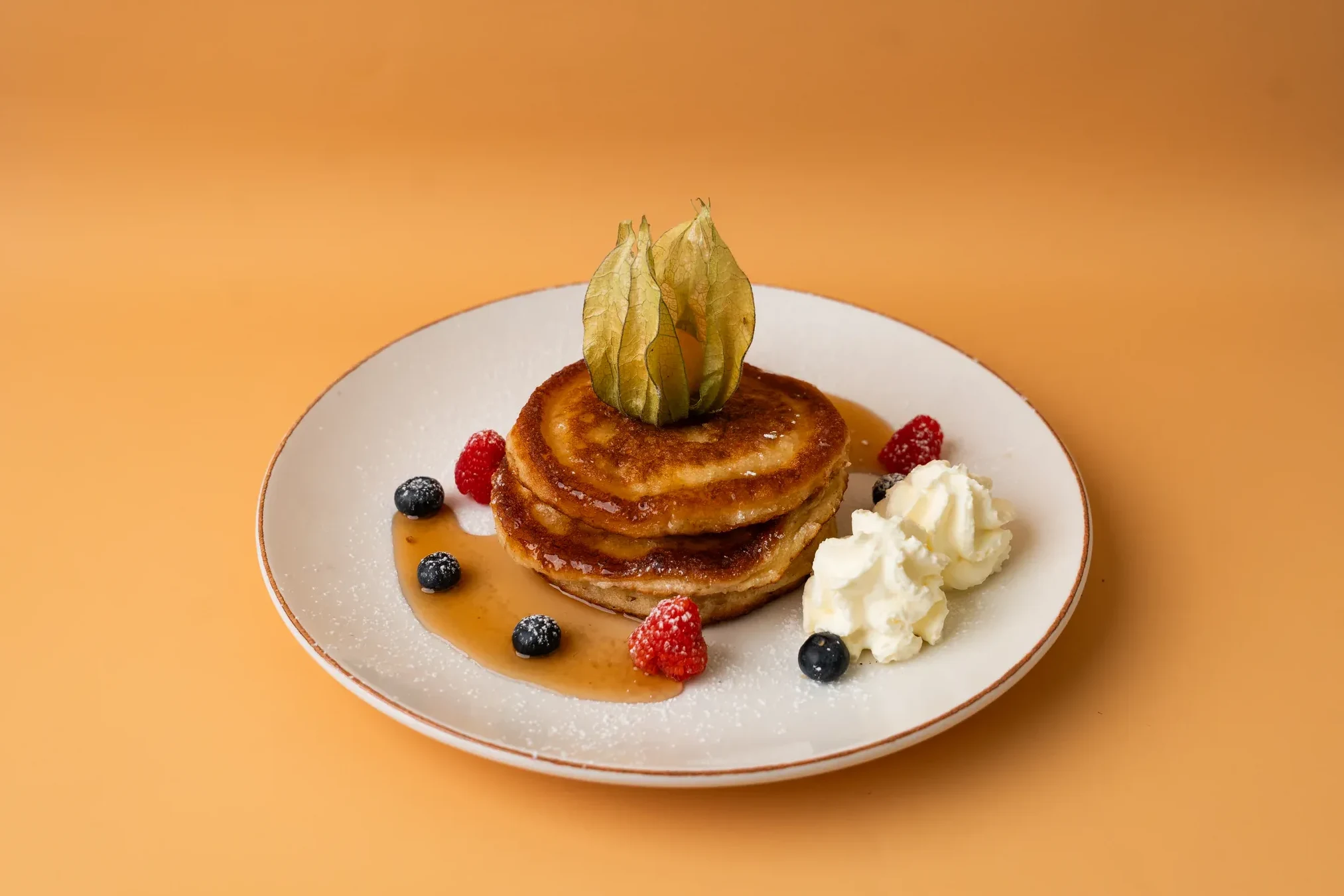 Pancakes with syrup